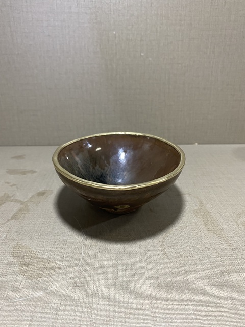 古玩陶瓷宋代窯變釉建窯兔毫茶盞拍賣，當前價格666元