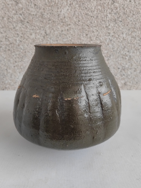 古玩陶瓷磁州窯茶葉末釉瓜楞罐拍賣，當前價格680元
