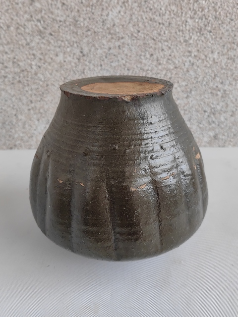 古玩陶瓷磁州窯茶葉末釉瓜楞罐拍賣，當前價格680元