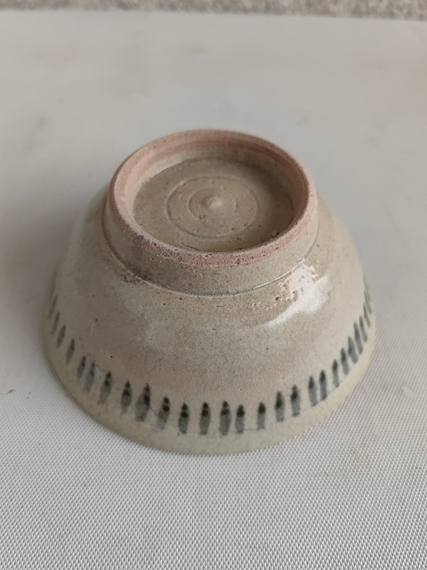 古玩陶瓷青花線條紋碗拍賣,當前價格750元