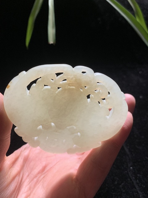 古玩玉器清代和田玉雕“福在眼前”佩拍賣,當(dāng)前價(jià)格26000元
