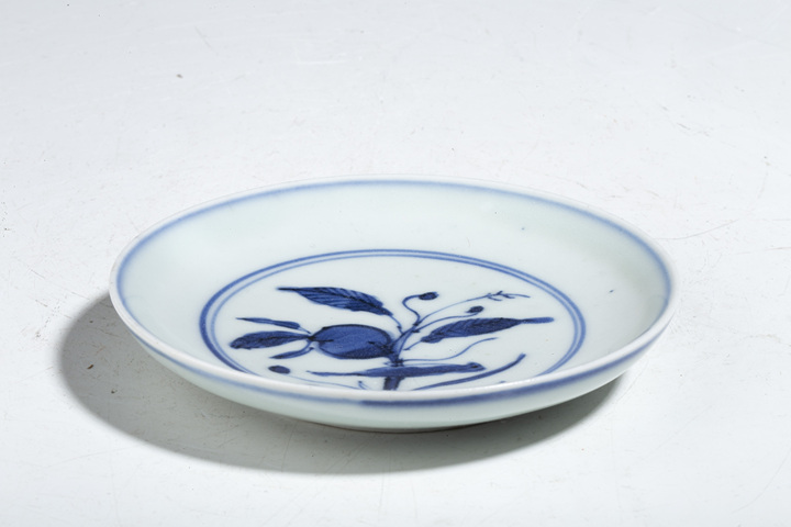 古玩陶瓷明晚·青花花鳥紋小盤拍賣，當前價格4500元
