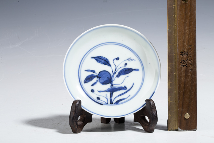 古玩陶瓷明晚·青花花鳥紋小盤拍賣，當前價格4500元