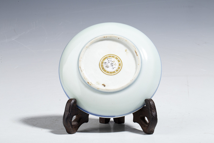 古玩陶瓷明晚·青花花鳥紋小盤拍賣，當前價格4500元