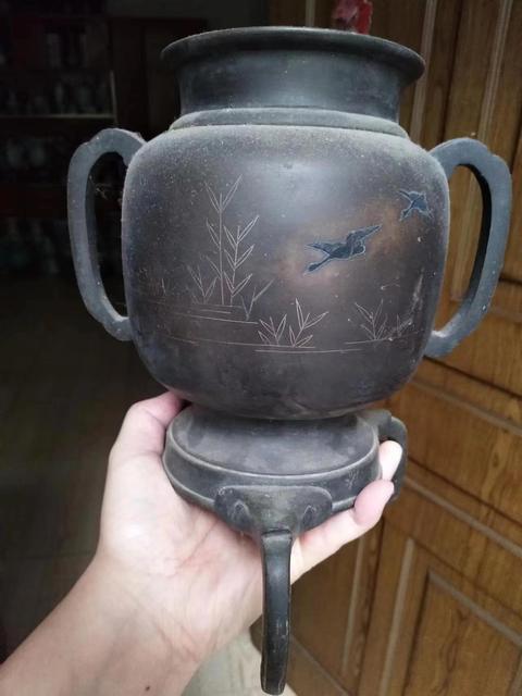 古玩雜項晚清銅鼎爐拍賣,當前價格800元