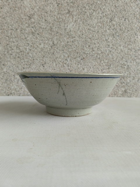 古玩陶瓷釉下彩花卉紋茶碗拍賣，當前價格168元