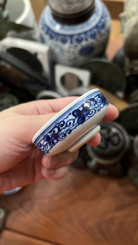 古玩陶瓷清代青花洗拍賣，當前價格199元