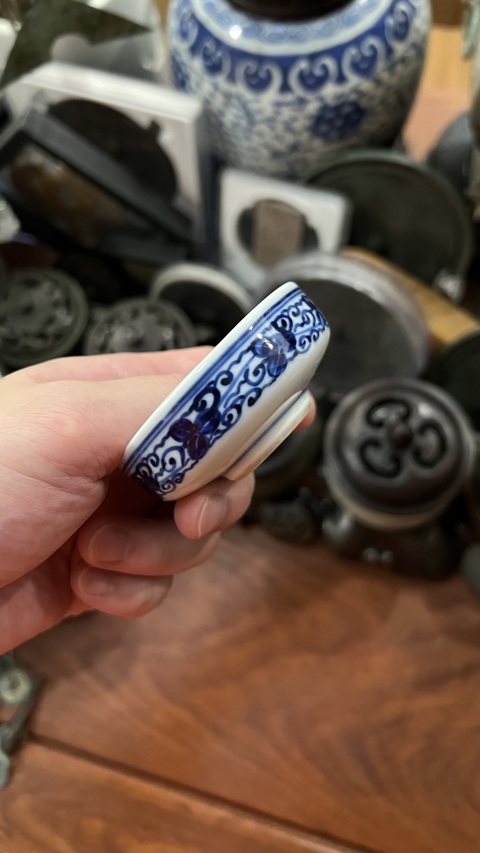 古玩陶瓷清代青花洗拍賣，當前價格199元