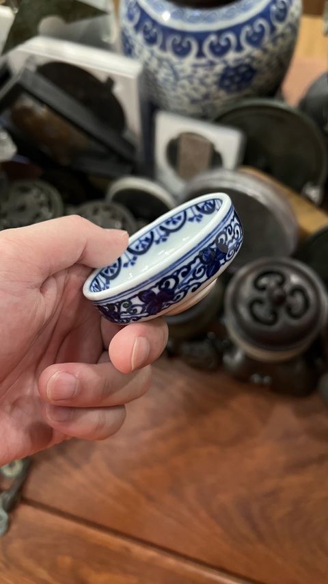 古玩陶瓷清代青花洗拍賣，當前價格199元