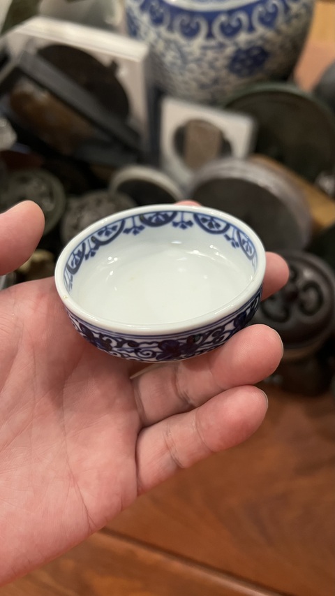 古玩陶瓷清代青花洗拍賣，當前價格199元