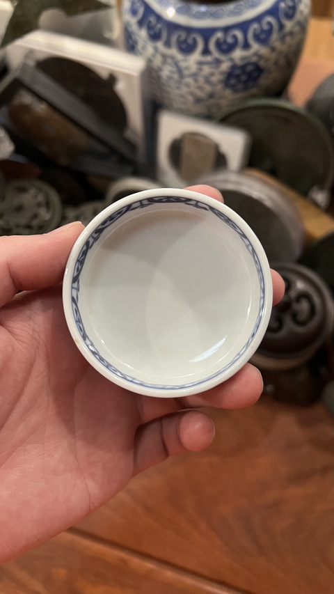 古玩陶瓷清代青花洗拍賣，當前價格199元