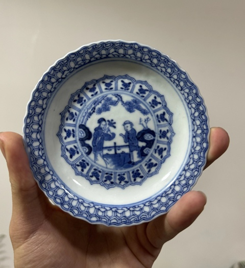 古玩陶瓷清光緒·三娘教子花口碟拍賣,當(dāng)前價(jià)格1500元