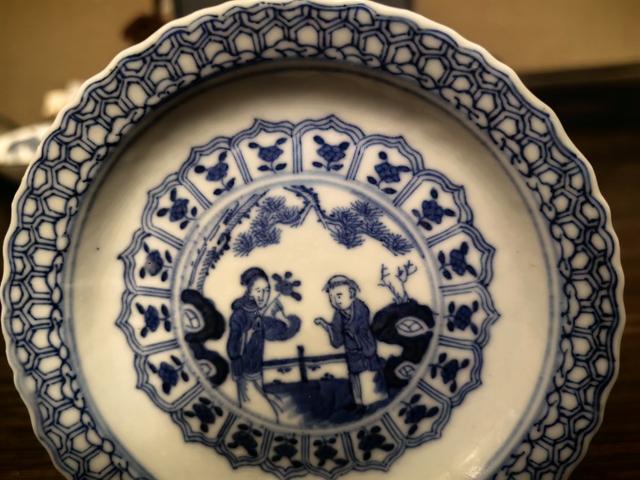 古玩陶瓷清光緒·三娘教子花口碟拍賣,當(dāng)前價(jià)格1500元