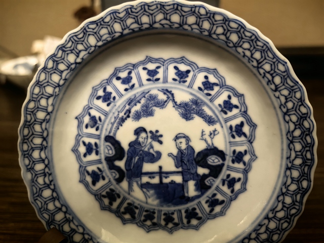 古玩陶瓷清光緒·三娘教子花口碟拍賣,當(dāng)前價(jià)格1500元