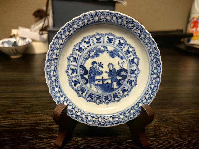 古玩陶瓷清光緒·三娘教子花口碟拍賣,當(dāng)前價(jià)格1500元
