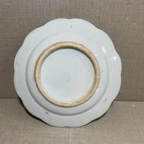 古玩陶瓷白釉花口盤拍賣,當前價格680元