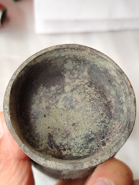 古玩雜項雙龍耳銅香瓶花瓶拍賣,當前價格798元