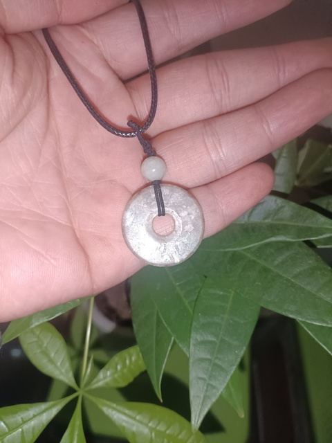 古玩玉器清代天然翡翠平安扣拍賣,當前價格498元