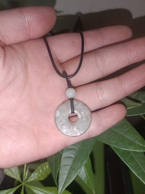 古玩玉器清代天然翡翠平安扣拍賣,當前價格498元