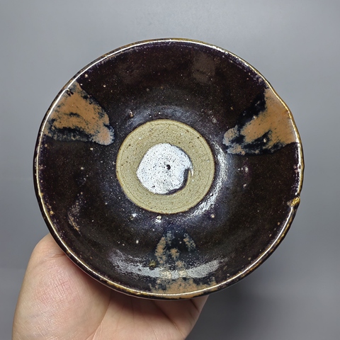 古玩陶瓷元代,鐵銹斑茶盞拍賣,當(dāng)前價(jià)格3900元