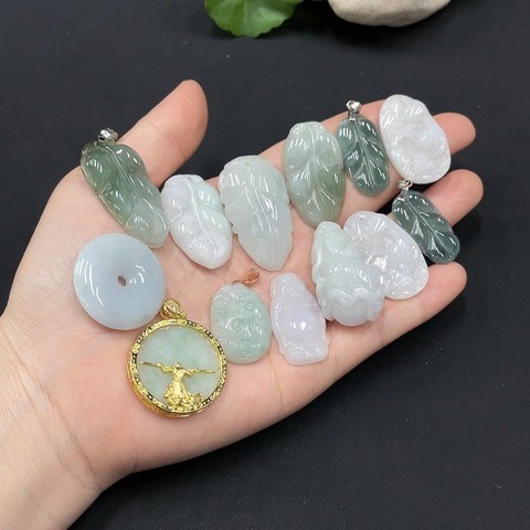 古玩玉器21天然翡翠A貨掛墜 一手走 非金鑲拍賣,當前價格490元