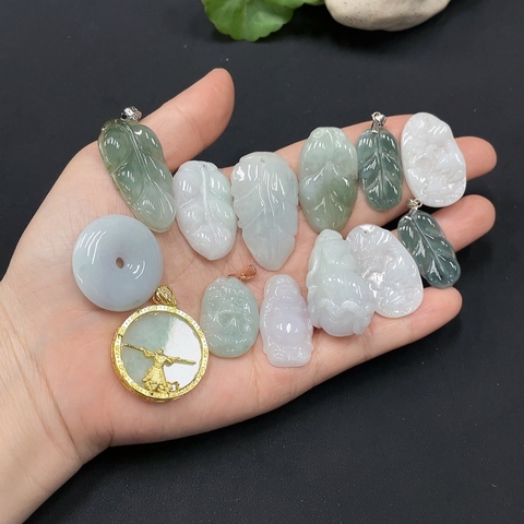 古玩玉器21天然翡翠A貨掛墜 一手走 非金鑲拍賣,當前價格490元