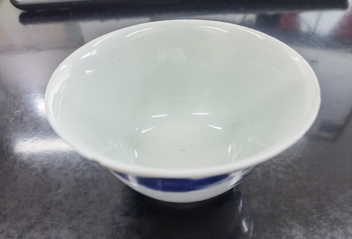 古玩陶瓷明晚期 青花歲寒三友茶園拍賣，當前價格2500元