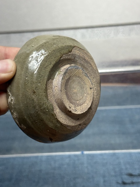 古玩陶瓷宋元精品青釉盞拍賣(mài)，當(dāng)前價(jià)格180元