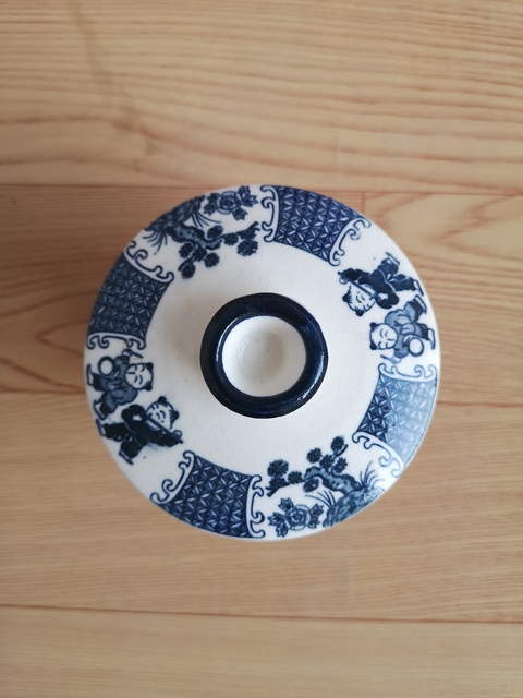 古玩陶瓷嬰戲紋蓋杯拍賣，當前價格168元