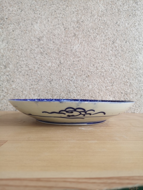 古玩陶瓷青花盤拍賣,當前價格220元