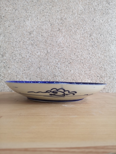 古玩陶瓷青花盤拍賣,當前價格220元