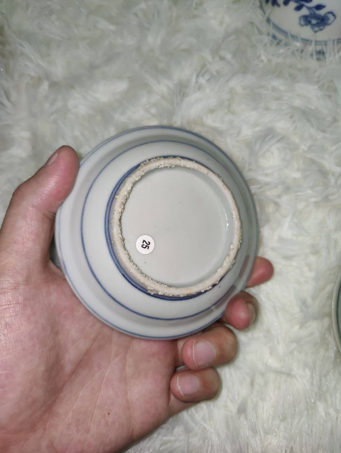 古玩陶瓷明末松鹿同春紋盤一對拍賣,當前價格1000元