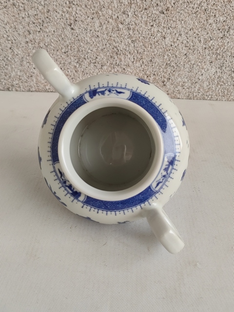 古玩陶瓷出口創(chuàng)匯期青花雙耳罐拍賣(mài),當(dāng)前價(jià)格298元