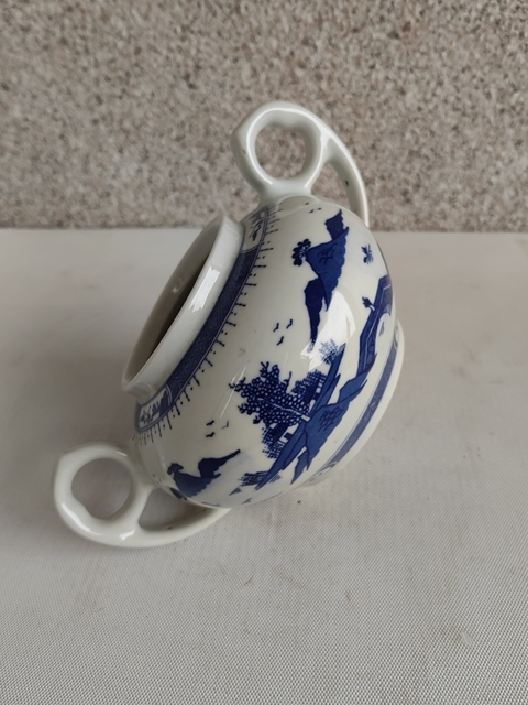 古玩陶瓷出口創(chuàng)匯期青花雙耳罐拍賣(mài),當(dāng)前價(jià)格298元