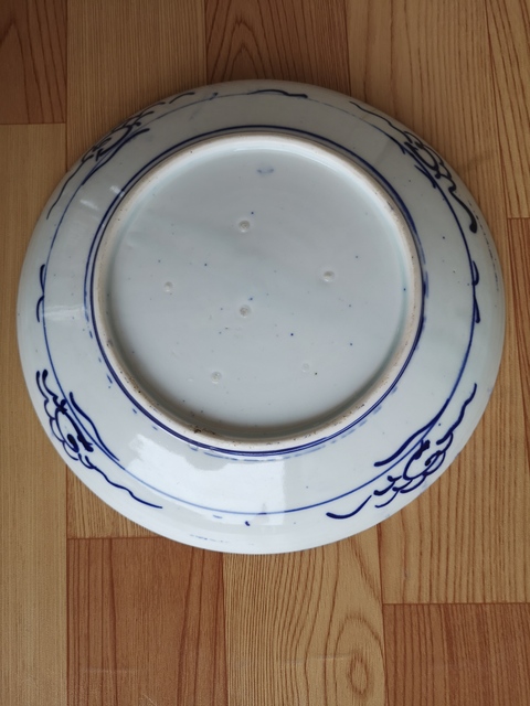 古玩陶瓷青花盤拍賣,當前價格220元