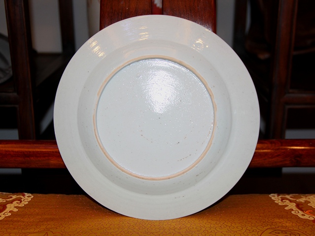 古玩陶瓷清乾隆?胭脂紅彩描金花卉紋盤（精品）拍賣，當前價格1588元