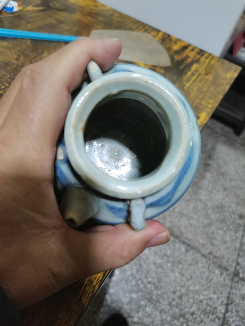 古玩陶瓷青花花卉紋茶壺拍賣,當前價格999元