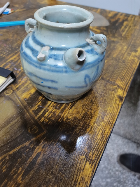 古玩陶瓷青花花卉紋茶壺拍賣,當前價格999元