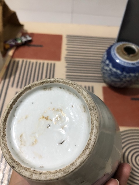 古玩陶瓷樵漁耕讀山水紋青花瓶拍賣，當前價格255元