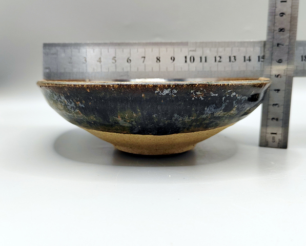 古玩陶瓷元?星空窯變黑釉碗拍賣，當前價格3000元