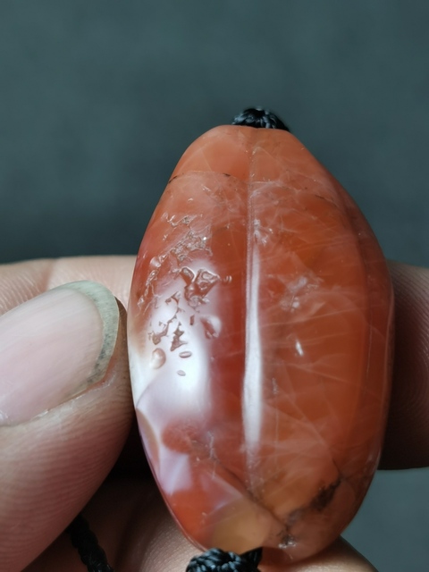 古玩玉器民國甘南紅瑪瑙瓜愣珠拍賣，當(dāng)前價格998元