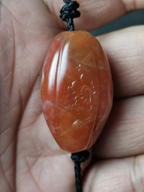 古玩玉器民國甘南紅瑪瑙瓜愣珠拍賣，當(dāng)前價格998元