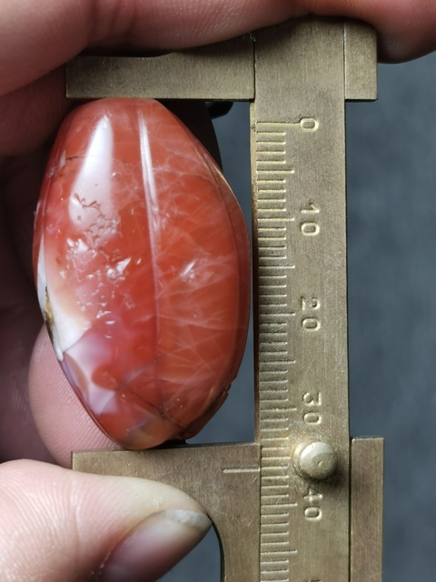 古玩玉器民國甘南紅瑪瑙瓜愣珠拍賣，當(dāng)前價格998元