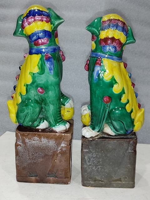古玩陶瓷素三彩獅子擺件拍賣，當(dāng)前價格988元
