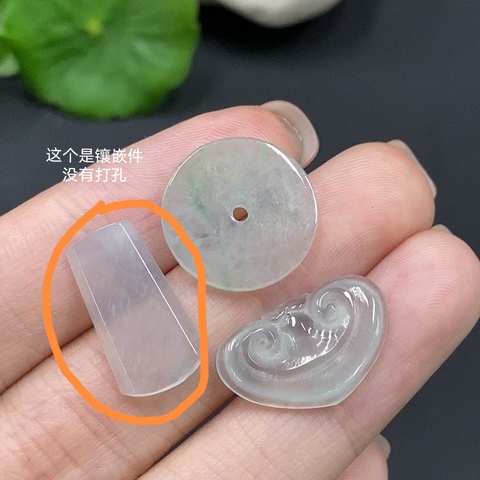 古玩玉器23冰種天然翡翠A貨掛墜(冰種) 一手走拍賣,當前價格650元