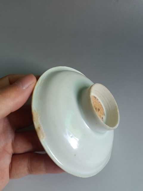 古玩陶瓷北宋湖田窯盞托及薄胎羅漢杯一套拍賣，當前價格15000元