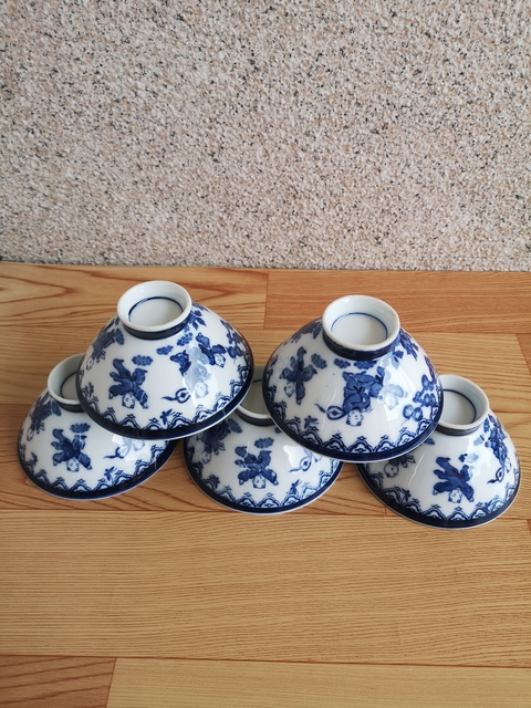 古玩陶瓷大正至昭和青花碗拍賣，當前價格260元