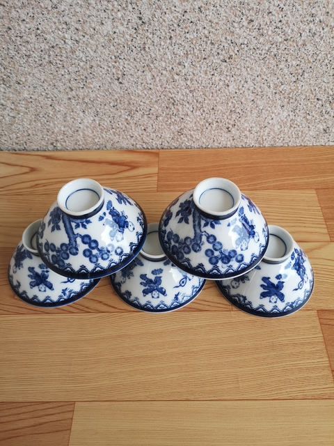 古玩陶瓷大正至昭和青花碗拍賣，當前價格260元