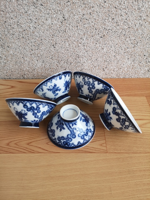 古玩陶瓷大正至昭和青花碗拍賣，當前價格260元