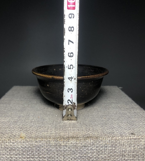 古玩陶瓷宋元，吉州窯黑釉茶杯拍賣，當前價格999元
